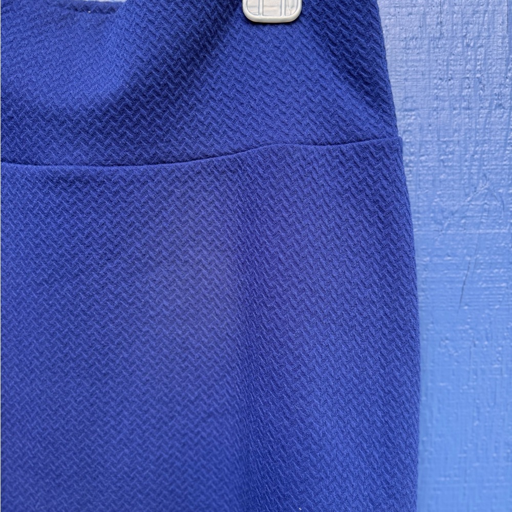 LuLaRoe Royal Blue Textured Pencil Skirt